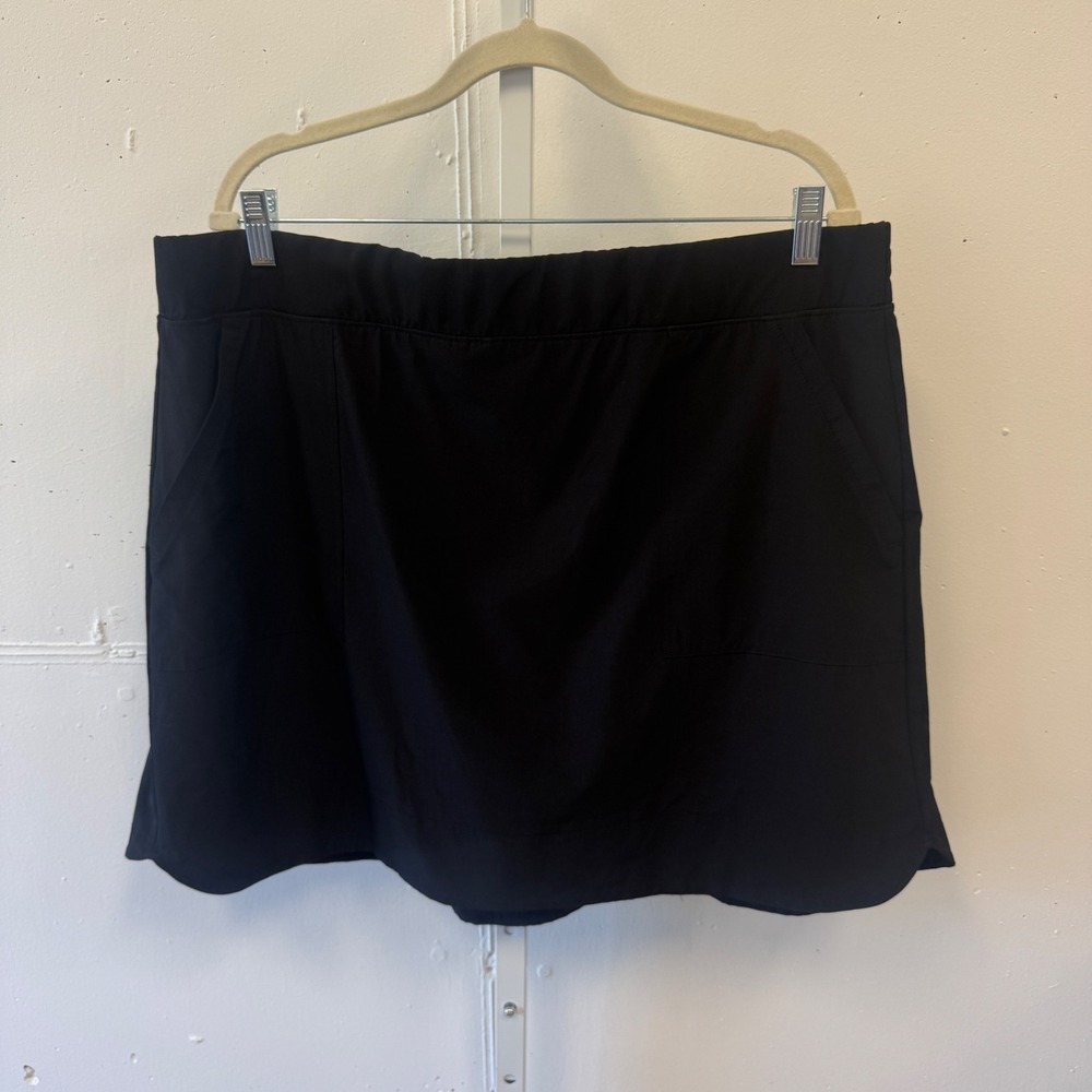 RBX Active Women's 2X Black Athletic Skort Pockets Tennis Golf Skirt Plus Size